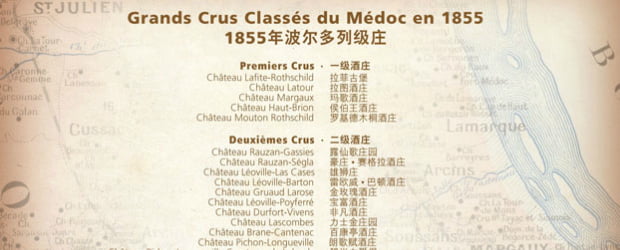 Tradução de vinhos bordaleses para chinês não avança