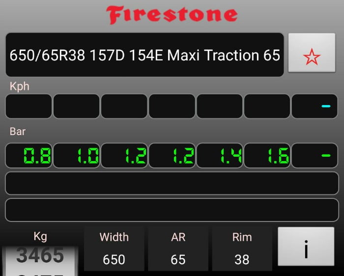 Firestone pressão dos pneus app Vida Rural