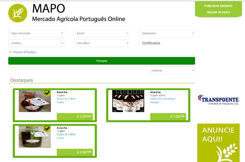 MAPO venda de produtos agrícolas Vida Rural