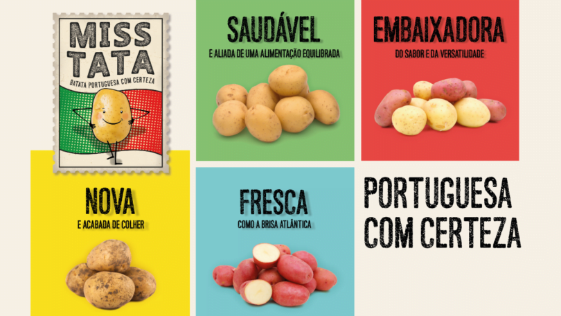 Os produtores associados da Porbatata vão utilizar nas embalagens a marca Miss Tata “ajudando os consumidores a identificar" a batata nacional.